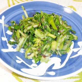 壬生菜でゆかり味の簡単お漬物